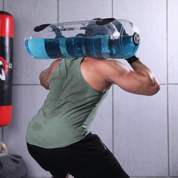 Transparent Cylindrical Weight-Bearing Fitness Water Dumbbell Fitness Exercise Training Weightlifting Equipment - Image 3