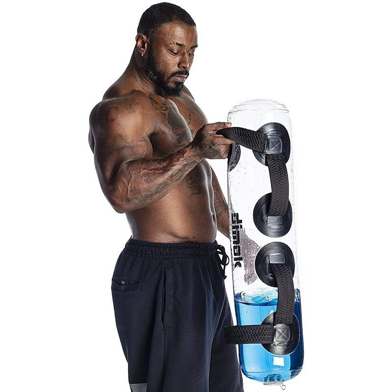 Transparent Cylindrical Weight-Bearing Fitness Water Dumbbell Fitness Exercise Training Weightlifting Equipment - Image 4